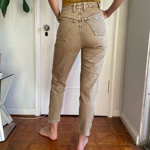 Vintage Guess tan ankle jeans